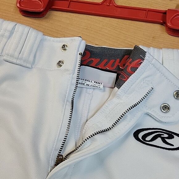 Rawlings Pro-dri Knickers Baseball Knickers Youth Med with Red Stripe (3) - Picture 3 of 8